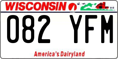 WI license plate 082YFM