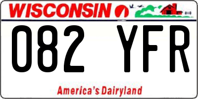 WI license plate 082YFR