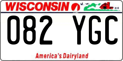 WI license plate 082YGC