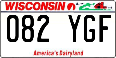 WI license plate 082YGF