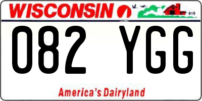 WI license plate 082YGG