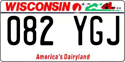 WI license plate 082YGJ