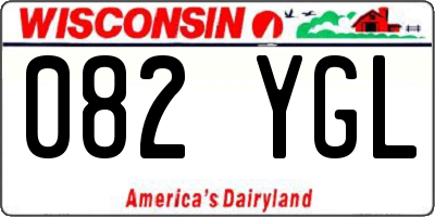 WI license plate 082YGL
