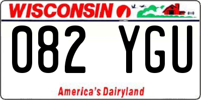 WI license plate 082YGU