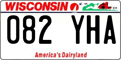 WI license plate 082YHA