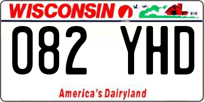 WI license plate 082YHD