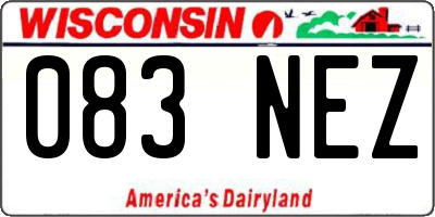 WI license plate 083NEZ