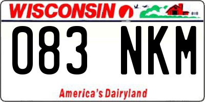 WI license plate 083NKM