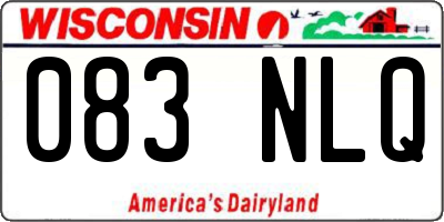 WI license plate 083NLQ