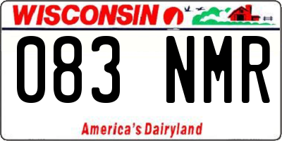 WI license plate 083NMR