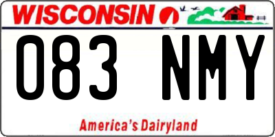 WI license plate 083NMY