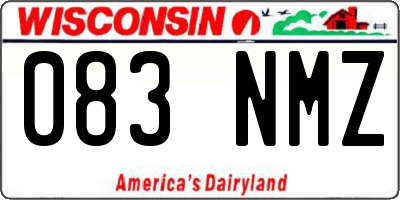 WI license plate 083NMZ