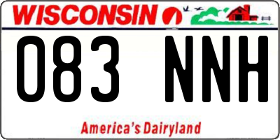 WI license plate 083NNH