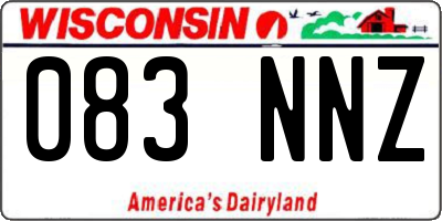 WI license plate 083NNZ