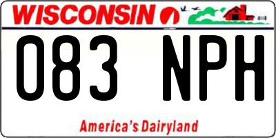 WI license plate 083NPH