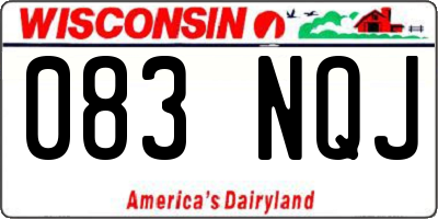 WI license plate 083NQJ