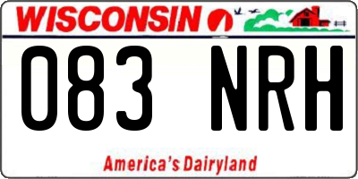 WI license plate 083NRH