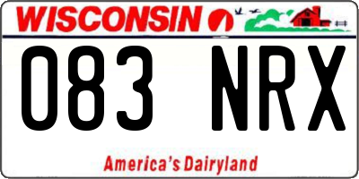 WI license plate 083NRX