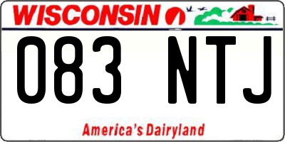 WI license plate 083NTJ