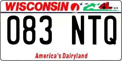 WI license plate 083NTQ