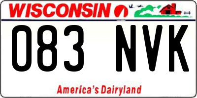 WI license plate 083NVK