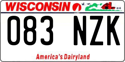 WI license plate 083NZK