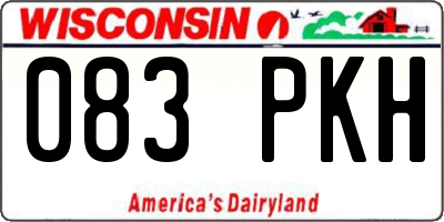 WI license plate 083PKH