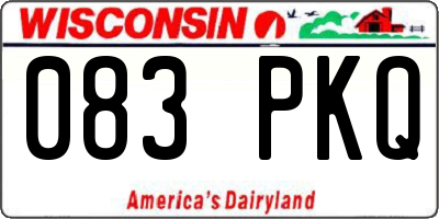 WI license plate 083PKQ