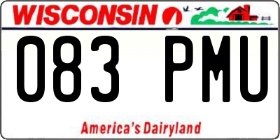 WI license plate 083PMU