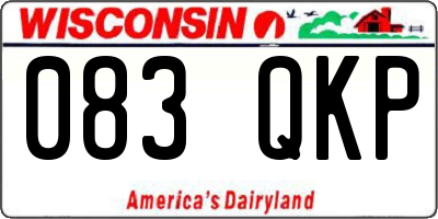 WI license plate 083QKP