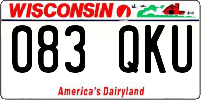 WI license plate 083QKU