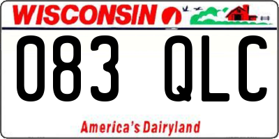 WI license plate 083QLC