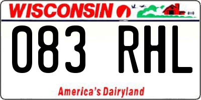 WI license plate 083RHL