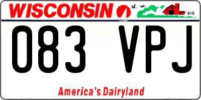 WI license plate 083VPJ