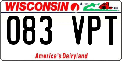 WI license plate 083VPT