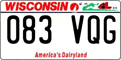 WI license plate 083VQG