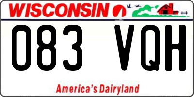 WI license plate 083VQH