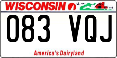 WI license plate 083VQJ