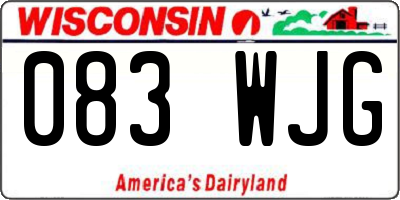 WI license plate 083WJG