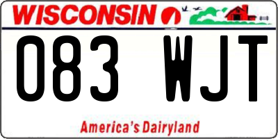 WI license plate 083WJT