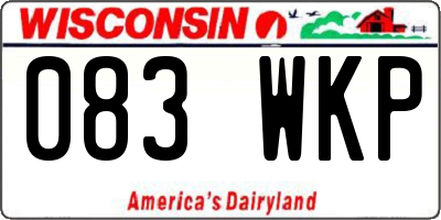 WI license plate 083WKP