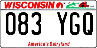 WI license plate 083YGQ