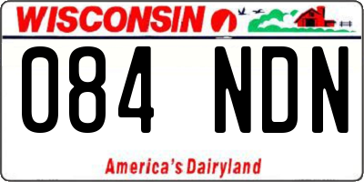 WI license plate 084NDN