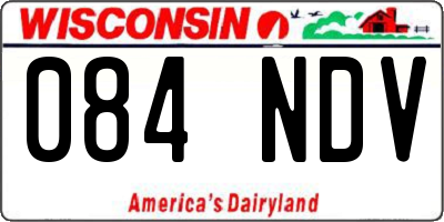 WI license plate 084NDV