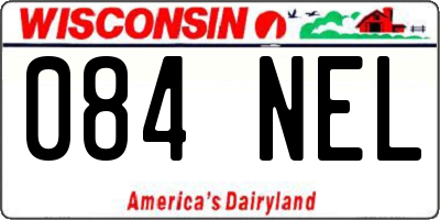WI license plate 084NEL