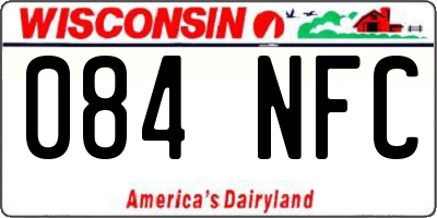 WI license plate 084NFC