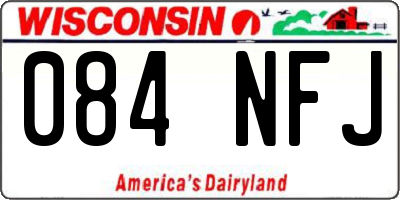 WI license plate 084NFJ