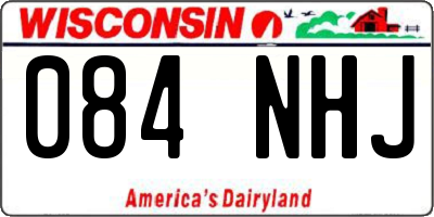 WI license plate 084NHJ