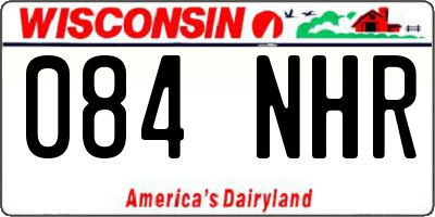 WI license plate 084NHR