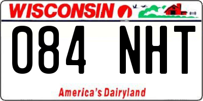 WI license plate 084NHT